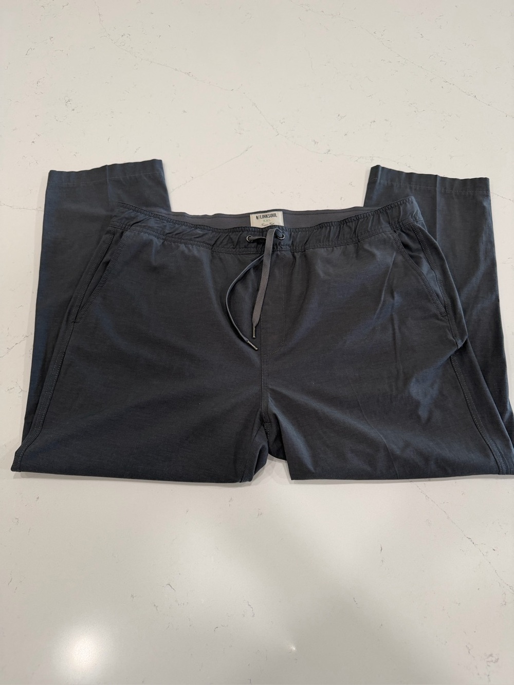 Linksoul Men's Dark Charcoal Jogger Sweatpants with Drawstring - XXL